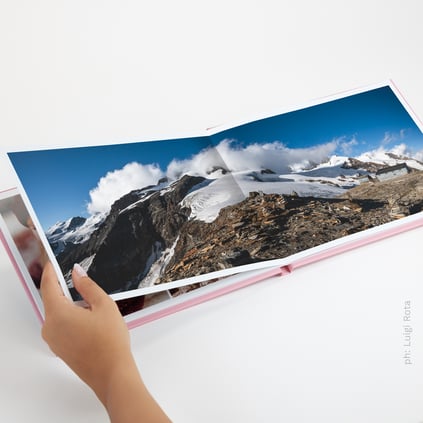 FotoLibro apertura ultrapiatta aperto
