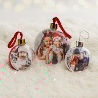 Palline di Natale con foto PhotoSì