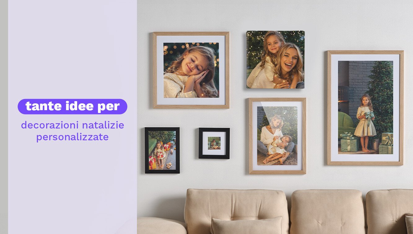 Idee per decorazioni natalizie con Stampe e FotoQuadri personalizzati